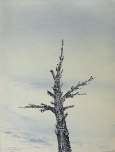 Peinture intitulée "Dried tree. Сухое д…" par Oleg Popov I, Œuvre d'art originale, Huile