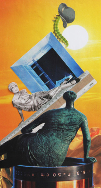 Collages getiteld "THREE GRACES" door Oleg Grachev, Origineel Kunstwerk, Collages