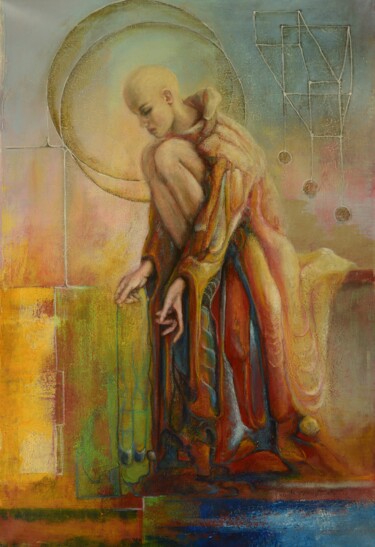 Painting titled "Dream catcher" by Oleg Radvan, Original Artwork, Oil
