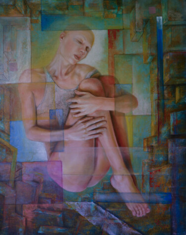 Ζωγραφική με τίτλο "Dreams in color" από Oleg Radvan, Αυθεντικά έργα τέχνης, Λάδι