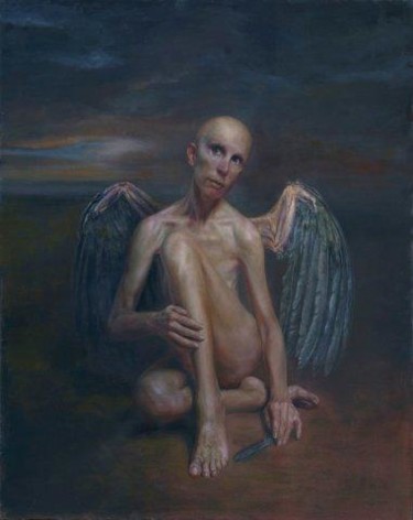 Pittura intitolato "Angel" da Oleg Radvan, Opera d'arte originale, Altro