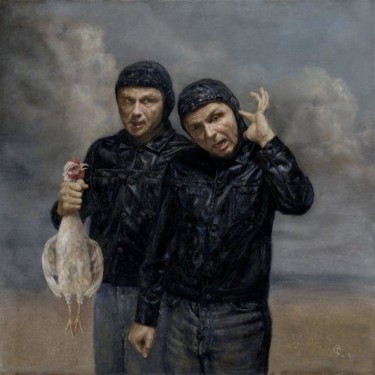 Painting titled "Mute shout" by Oleg Radvan, Original Artwork, Oil