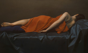 Peinture intitulée "Sleeping" par Oleg Sergeev, Œuvre d'art originale