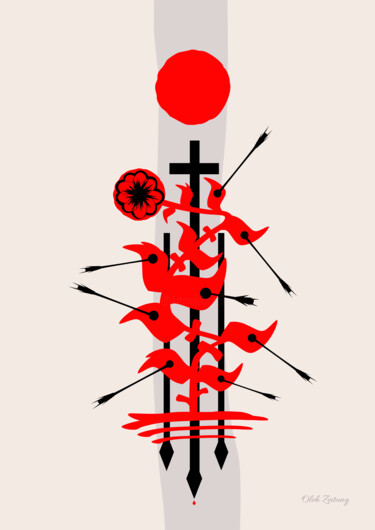 "Red Renaissance" başlıklı Dijital Sanat Oleh Zeitung tarafından, Orijinal sanat, Dijital Resim