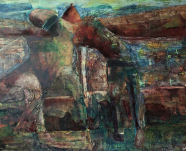 Malarstwo zatytułowany „wiedźma” autorstwa Olejarczyk (wojtek Placek), Oryginalna praca, Olej