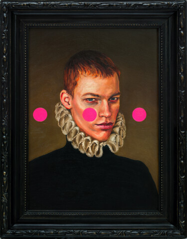 Painting titled "O. Balbyshev "YOUNG…" by Oleksandr Balbyshev, Original Artwork, Oil Mounted on Wood Stretcher frame