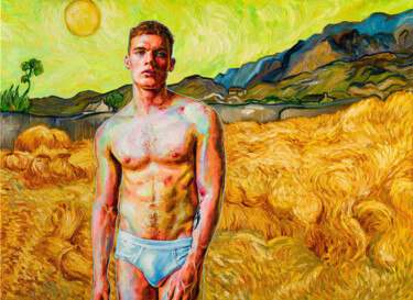 Painting titled "Oleksandr Balbyshev…" by Oleksandr Balbyshev, Original Artwork, Oil Mounted on Wood Stretcher frame