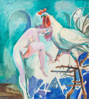 Schilderij getiteld "Nude. Morning" door Oleksandr Belianskyi, Origineel Kunstwerk, Olie