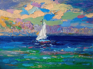 Painting titled "Marine odor" by Oleksandr Bohomazov, Original Artwork, Oil