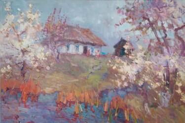 Malerei mit dem Titel "Poltava Region" von Oleksandr Khrapachov, Original-Kunstwerk, Öl