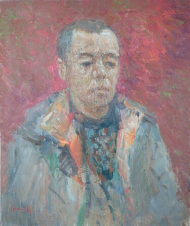 Painting titled "Trainee" by Oleksandr Khrapachov, Original Artwork, Oil