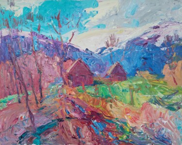 Peinture intitulée "Spring has come" par Oleksandr Khrapachov, Œuvre d'art originale, Huile