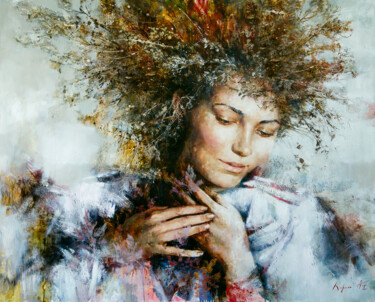 Malarstwo zatytułowany „Winter” autorstwa Oleksandr Korol, Oryginalna praca, Olej