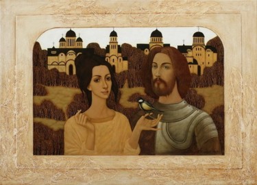 Peinture intitulée "La Melodie d Automne" par Oleksandr Melnykov, Œuvre d'art originale