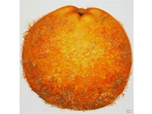 Peinture intitulée "L'orange" par Oleksandr Melnykov, Œuvre d'art originale