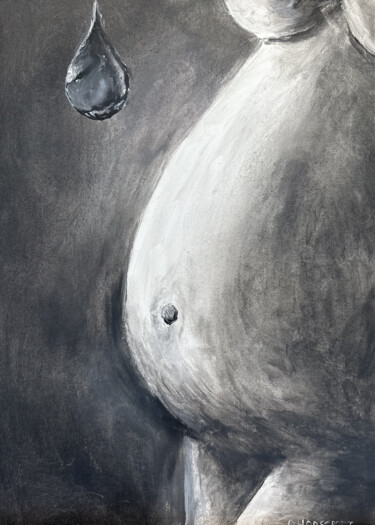 Pintura titulada "Genèse, remplie de…" por Oleksandra Horscroft, Obra de arte original, Acrílico
