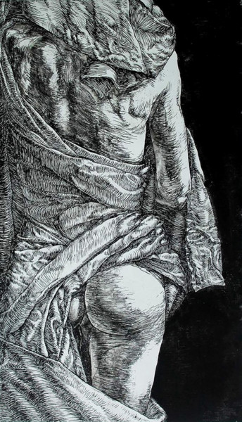 Gravures & estampes intitulée "Virginity" par Oleksandra Voronina, Œuvre d'art originale, Eau-forte
