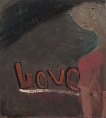 Painting titled "Love" by Oleksyi Zagumnyi, Original Artwork, Oil Mounted on Wood Stretcher frame