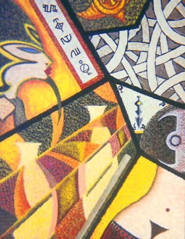 Pittura intitolato "Mitologia (original…" da Olen, Opera d'arte originale, Acrilico Montato su Telaio per barella in legno