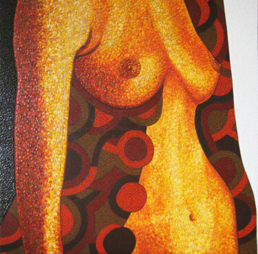 Картина под названием "Torso" - Olena Bratiychuk Linse, Подлинное произведение искусства, Масло Установлен на Деревянная рам…