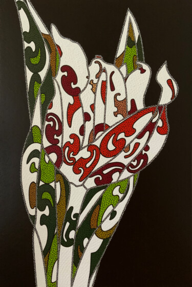 Pintura intitulada "Tulipa" por Olena Bratiychuk Linse, Obras de arte originais, Óleo