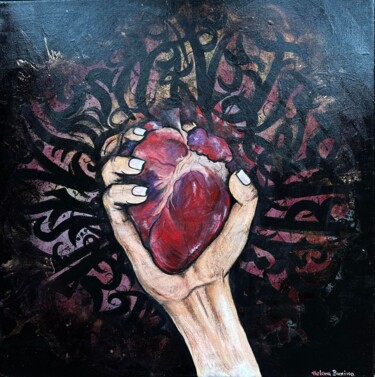 绘画 标题为“«Hold my heart...ti…” 由Olena Bunina (Helena Bunina), 原创艺术品, 丙烯