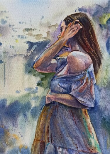Painting titled "Life. With hope - o…" by Olena Koliesnik, Original Artwork, Watercolor