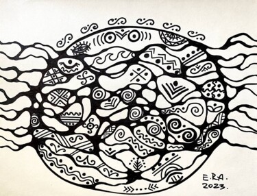 "Sphere" başlıklı Tablo Olena Kovalenko tarafından, Orijinal sanat, Işaretleyici