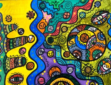 Painting titled "Value" by Olena Kovalenko, Original Artwork, Marker