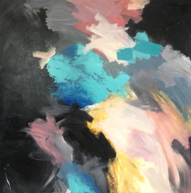 "Thick Colorful Pain…" başlıklı Tablo Olena Kryvonos tarafından, Orijinal sanat, Petrol Ahşap Sedye çerçevesi üzerine monte…