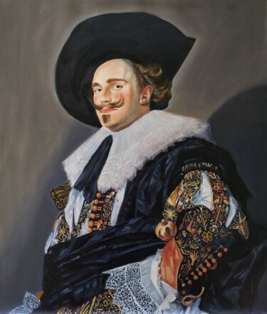 Schilderij getiteld "Copy of Frans Hals…" door Olena Kucher, Origineel Kunstwerk, Olie