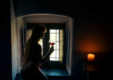 摄影 标题为“Glass of wine” 由Letis, 原创艺术品, 数码摄影