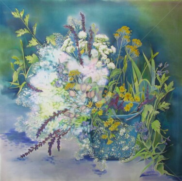 Peinture intitulée "Польові квіти  / Wi…" par Olena Polovna, Œuvre d'art originale