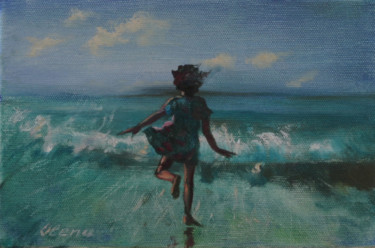 Peinture intitulée "Vive la mer" par Olena Rabitcheva, Œuvre d'art originale