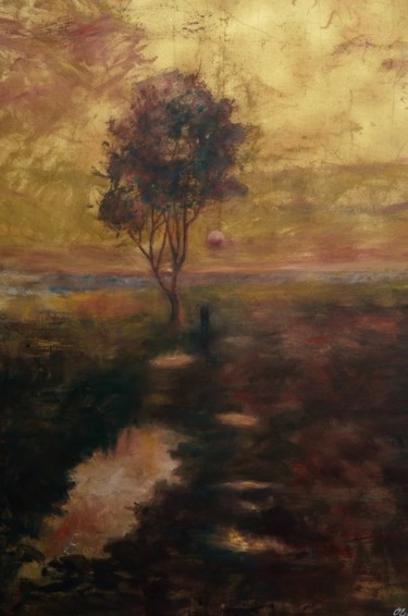 Peinture intitulée "Live tree" par Olena Rabitcheva, Œuvre d'art originale