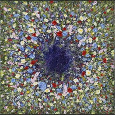 Pittura intitolato "«Wondering flowers»…" da Olena Smal, Opera d'arte originale, Olio