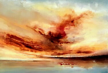 Pintura titulada "Watch the Clouds pa…" por Olena Topliss, Obra de arte original, Oleo