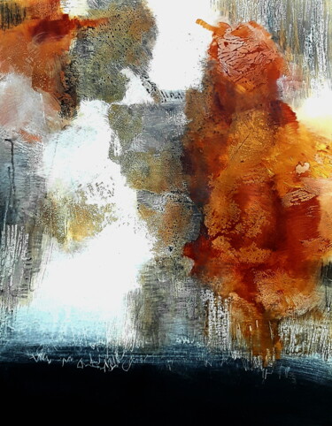 Картина под названием "Autumn Line" - Olena Topliss, Подлинное произведение искусства, Акрил