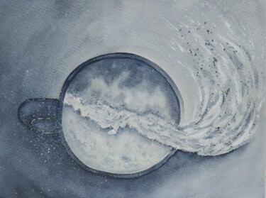 Peinture intitulée "Dreams. Sea." par Olena Yemelianova, Œuvre d'art originale, Aquarelle