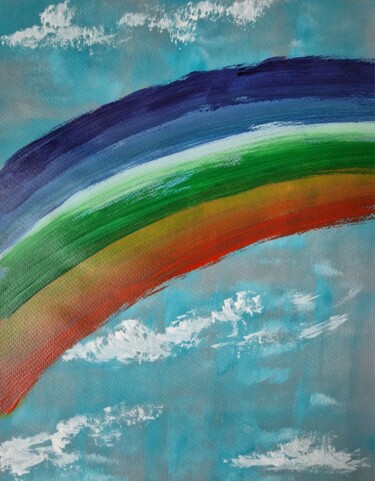 Peinture intitulée "Rainbow" par Olena Yemelianova, Œuvre d'art originale, Acrylique