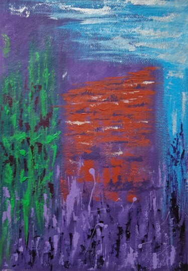 Peinture intitulée "Colors of Provence" par Olena Yemelianova, Œuvre d'art originale, Acrylique