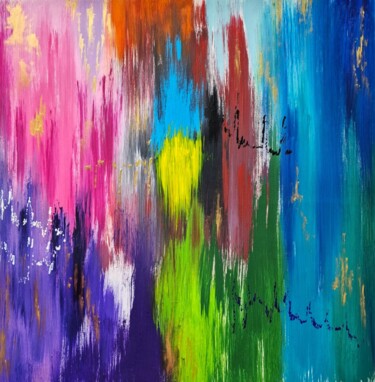 Картина под названием "Colors of my life" - Olena Yemelianova, Подлинное произведение искусства, Акрил