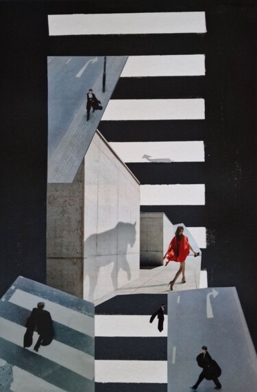 Collages intitolato "The way to yourself" da Olena Yemelianova, Opera d'arte originale, Collages