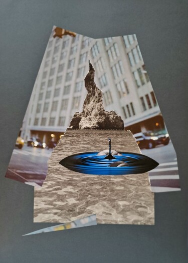 Collages intitulée "When stones cry" par Olena Yemelianova, Œuvre d'art originale, Collages