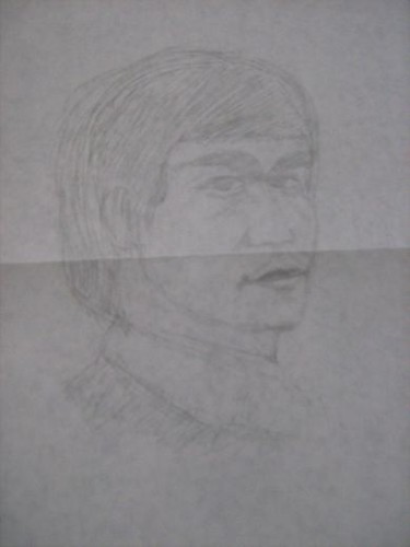 Disegno intitolato "Мужской портрет" da Elena Panchenko, Opera d'arte originale, Altro