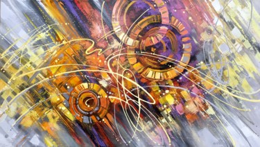 Картина под названием "Circle" - Olena Bahriy, Подлинное произведение искусства, Акрил