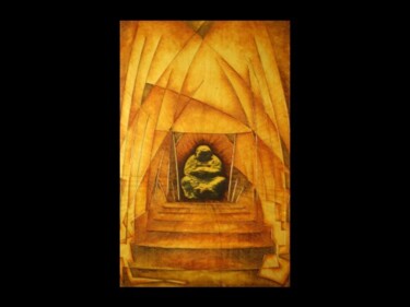 Malerei mit dem Titel "Buda" von Oleos Heiko, Original-Kunstwerk, Öl