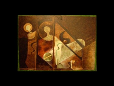 Картина под названием "imagenes nocturnas" - Oleos Heiko, Подлинное произведение искусства