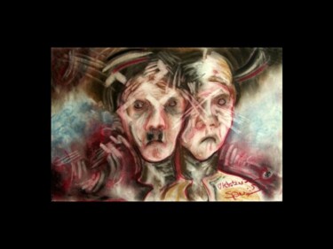 Pittura intitolato "fantasmas 05" da Oleos Heiko, Opera d'arte originale