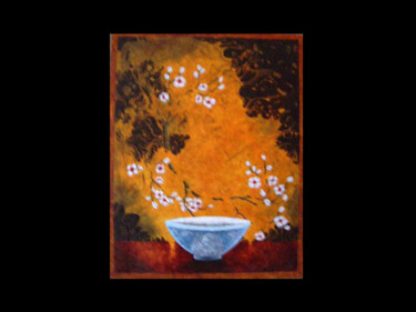 Pintura intitulada "cuenco-vacio" por Oleos Heiko, Obras de arte originais, Óleo